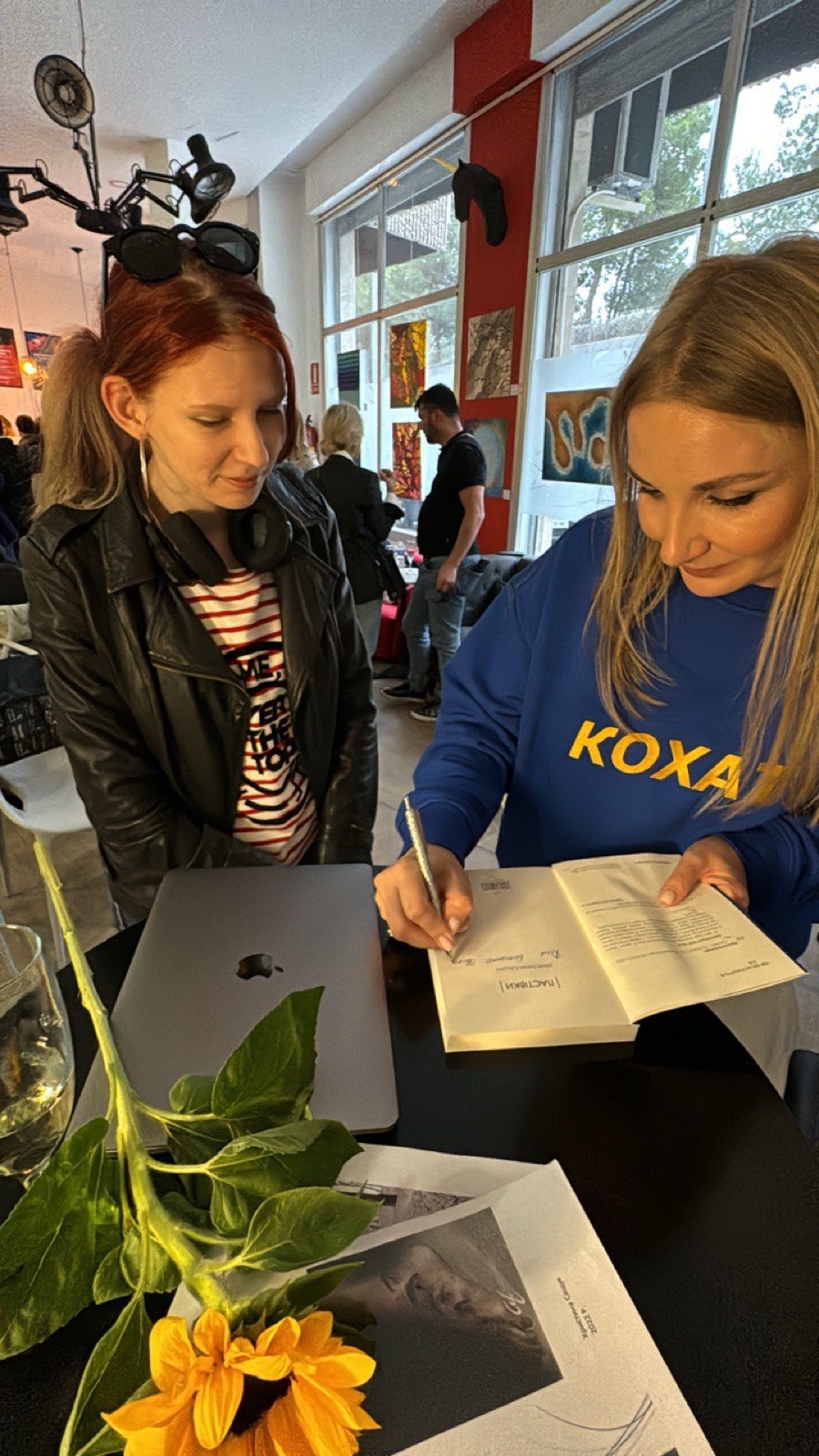 Book launch in Kyiv. 